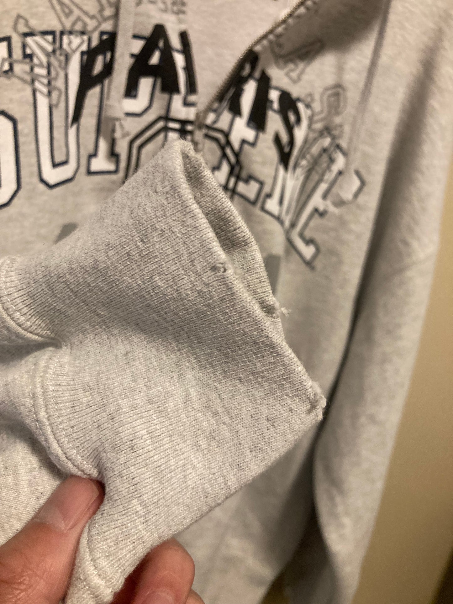 Supreme x MM6 Maison Margiela zip up gray