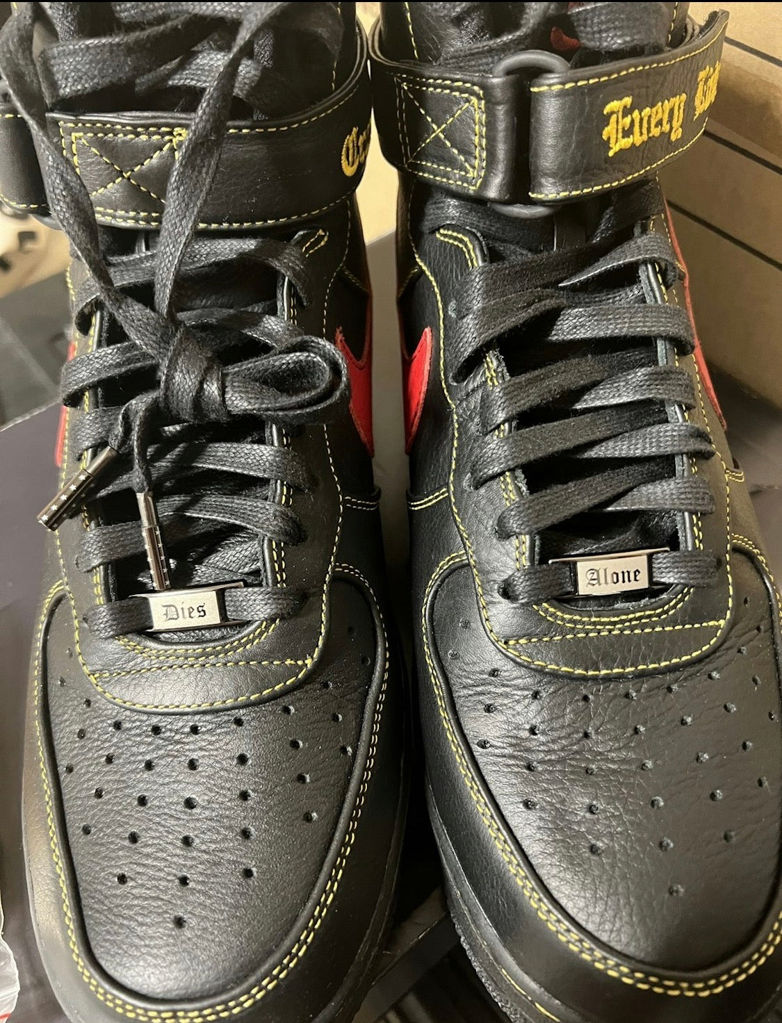 Vlone x Air Force 1 high Paris fashion week sample 9.5