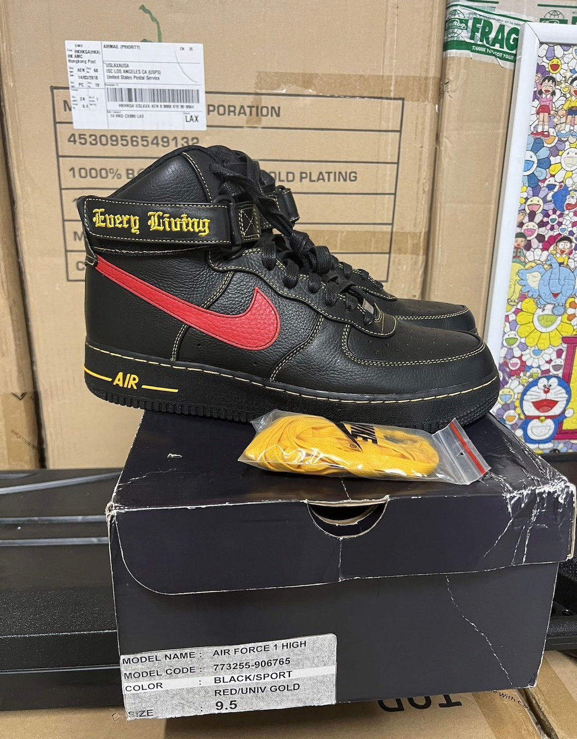 Vlone x Air Force 1 high Paris fashion week sample 9.5