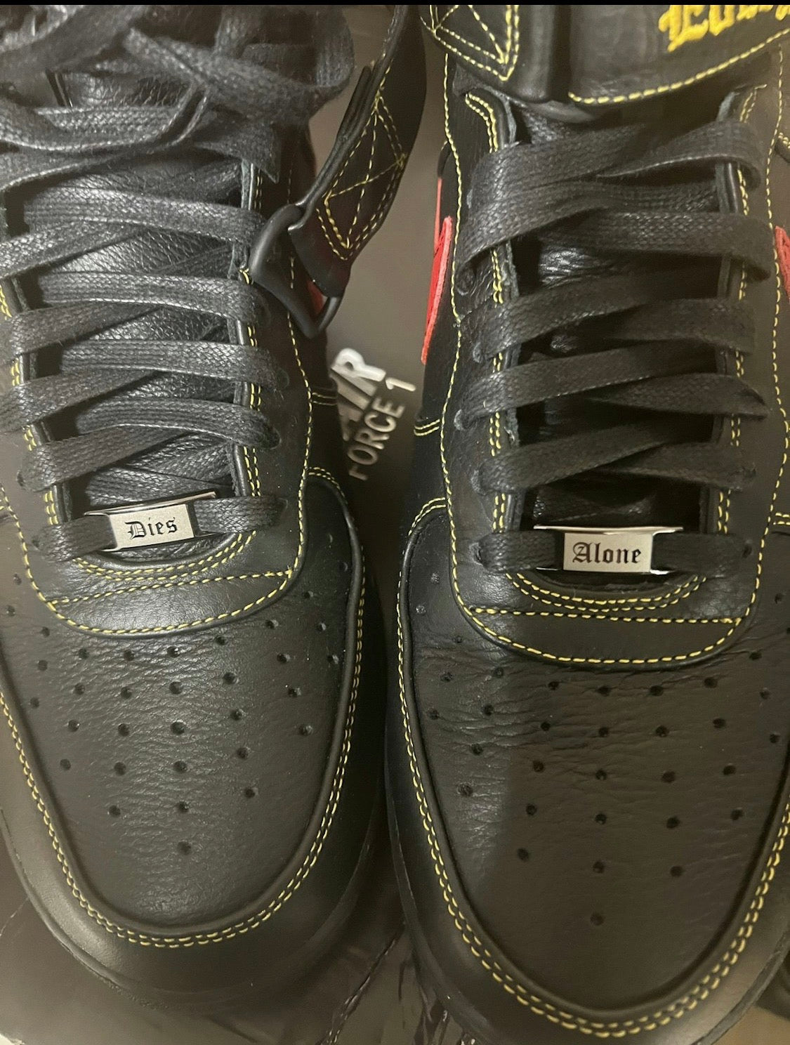 Vlone x Air Force 1 high Paris fashion week sample 9.5