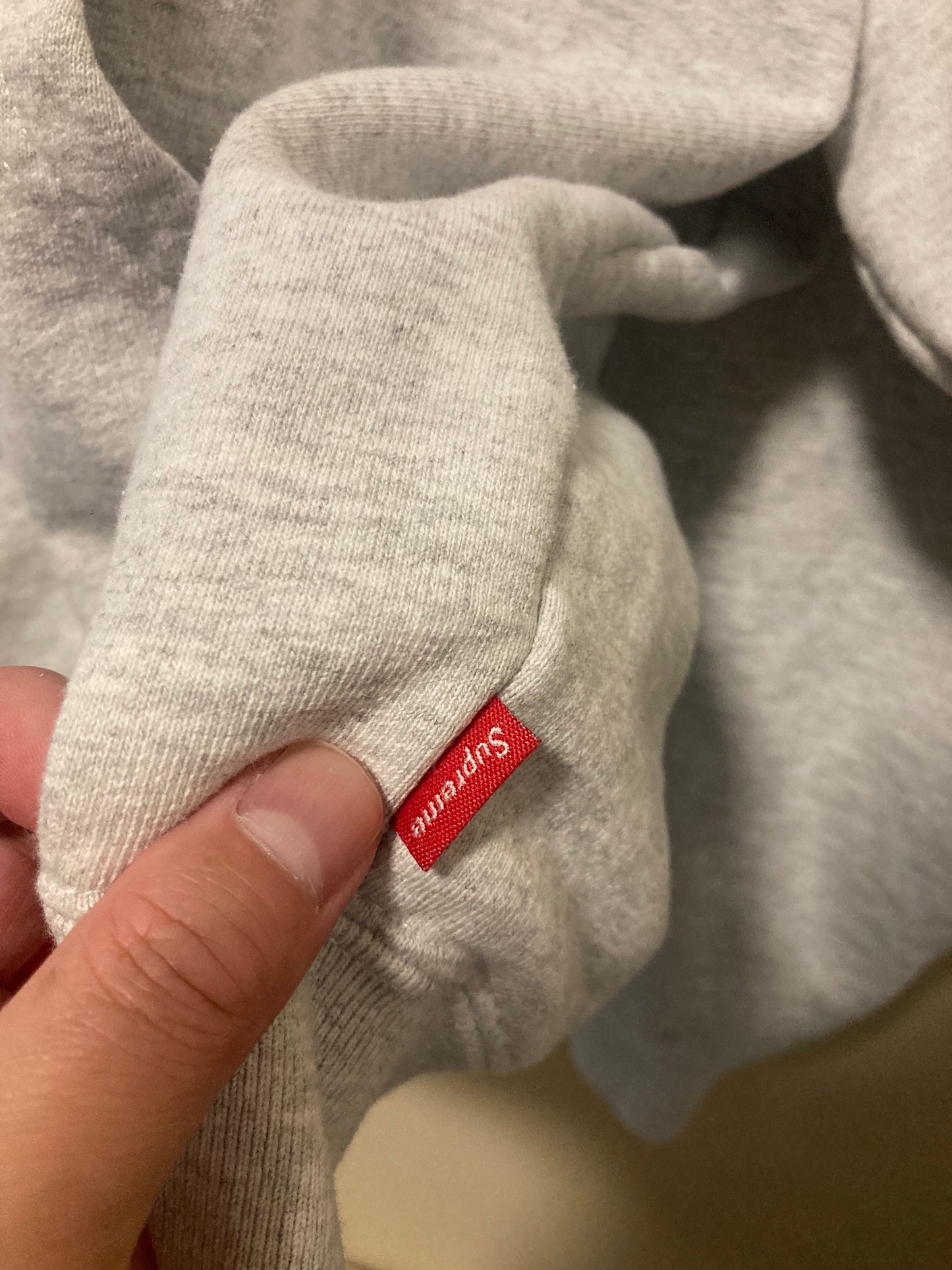 Supreme x MM6 Maison Margiela zip up gray