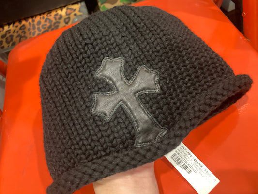 Chrome hearts cashmere cross patch beanie