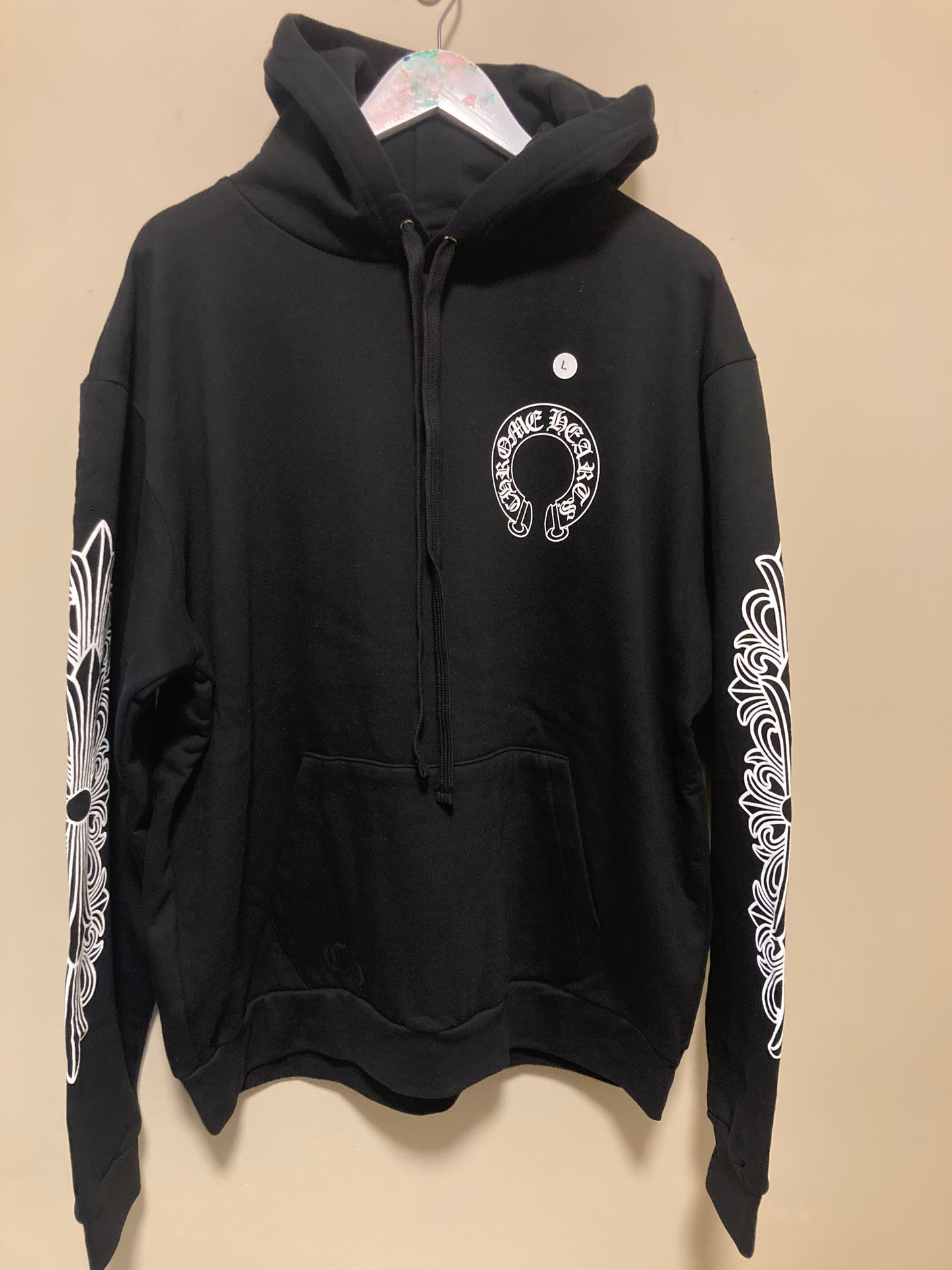 Chrome hearts floral horseshoe hoodie