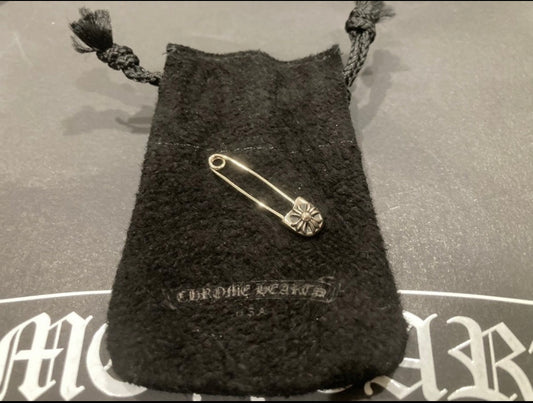 Chrome hearts silver safety pin small