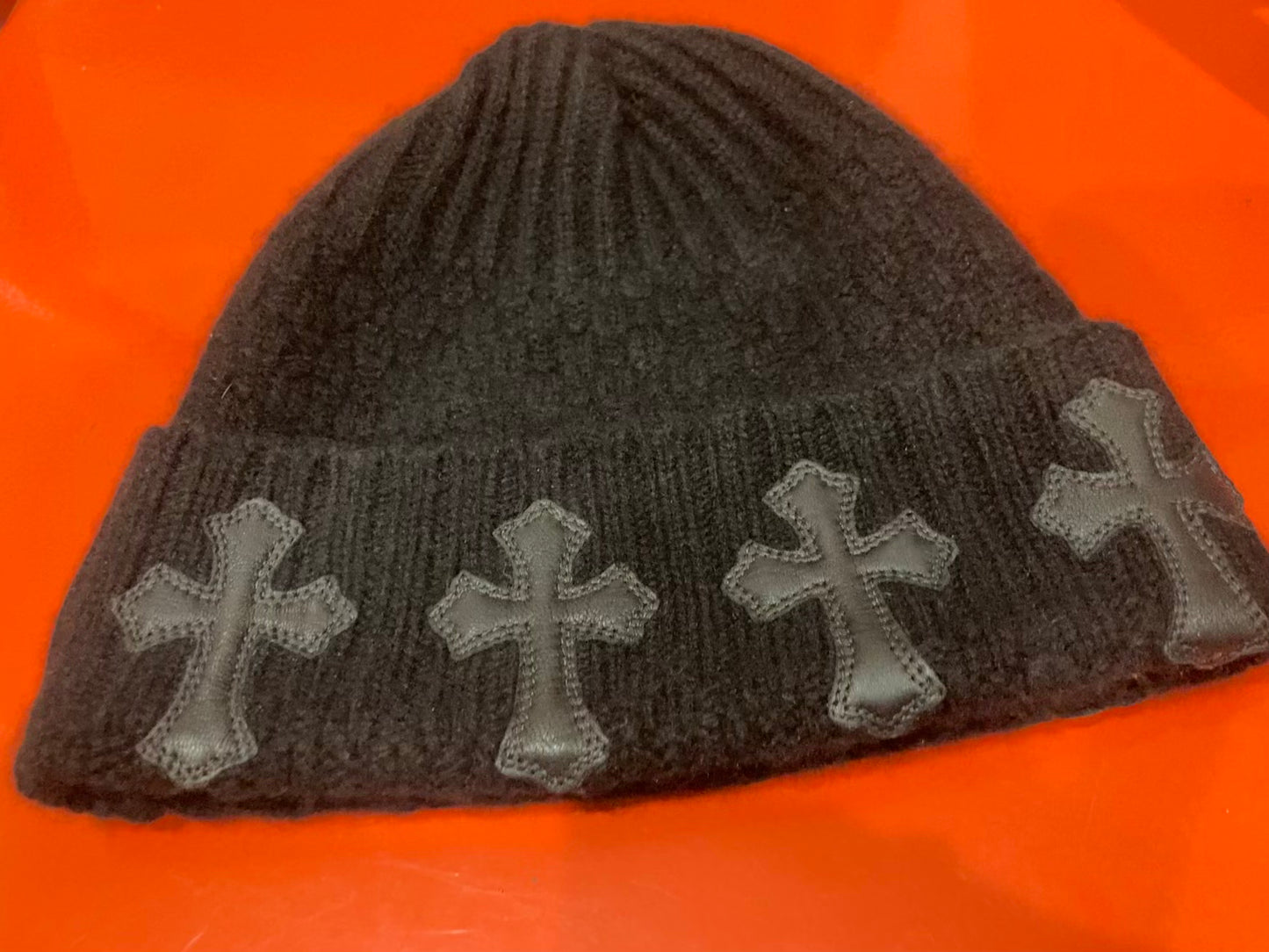 Chrome hearts 8 lamb cross patches cashmere beanies