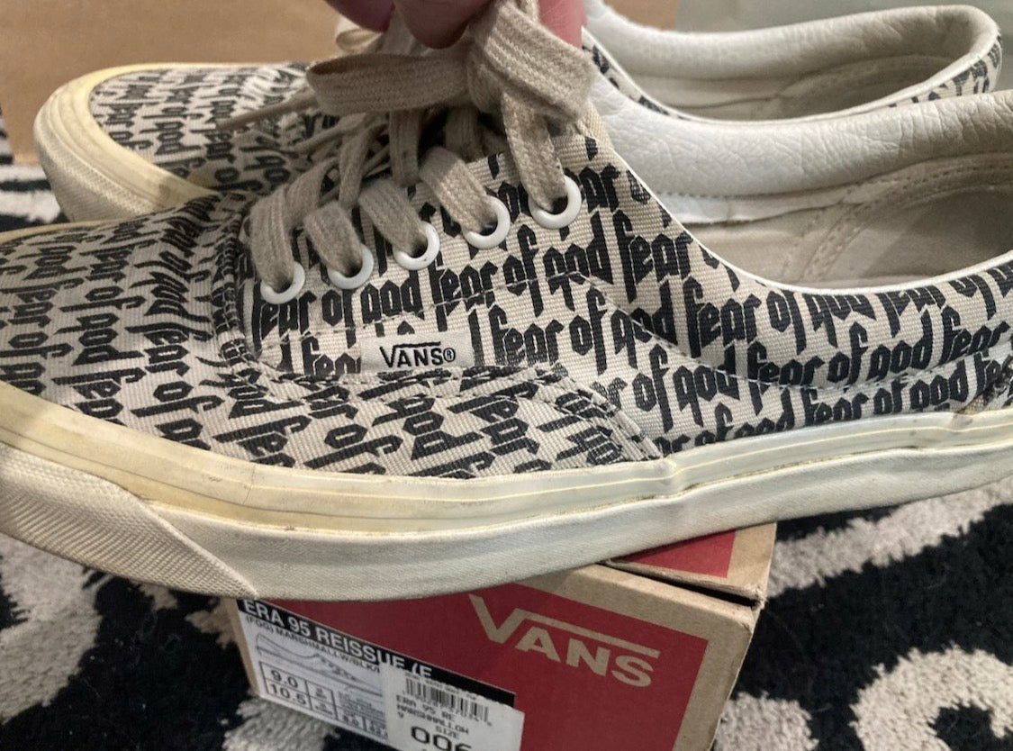 Fear of god x vans OG Era95 reissue size 9