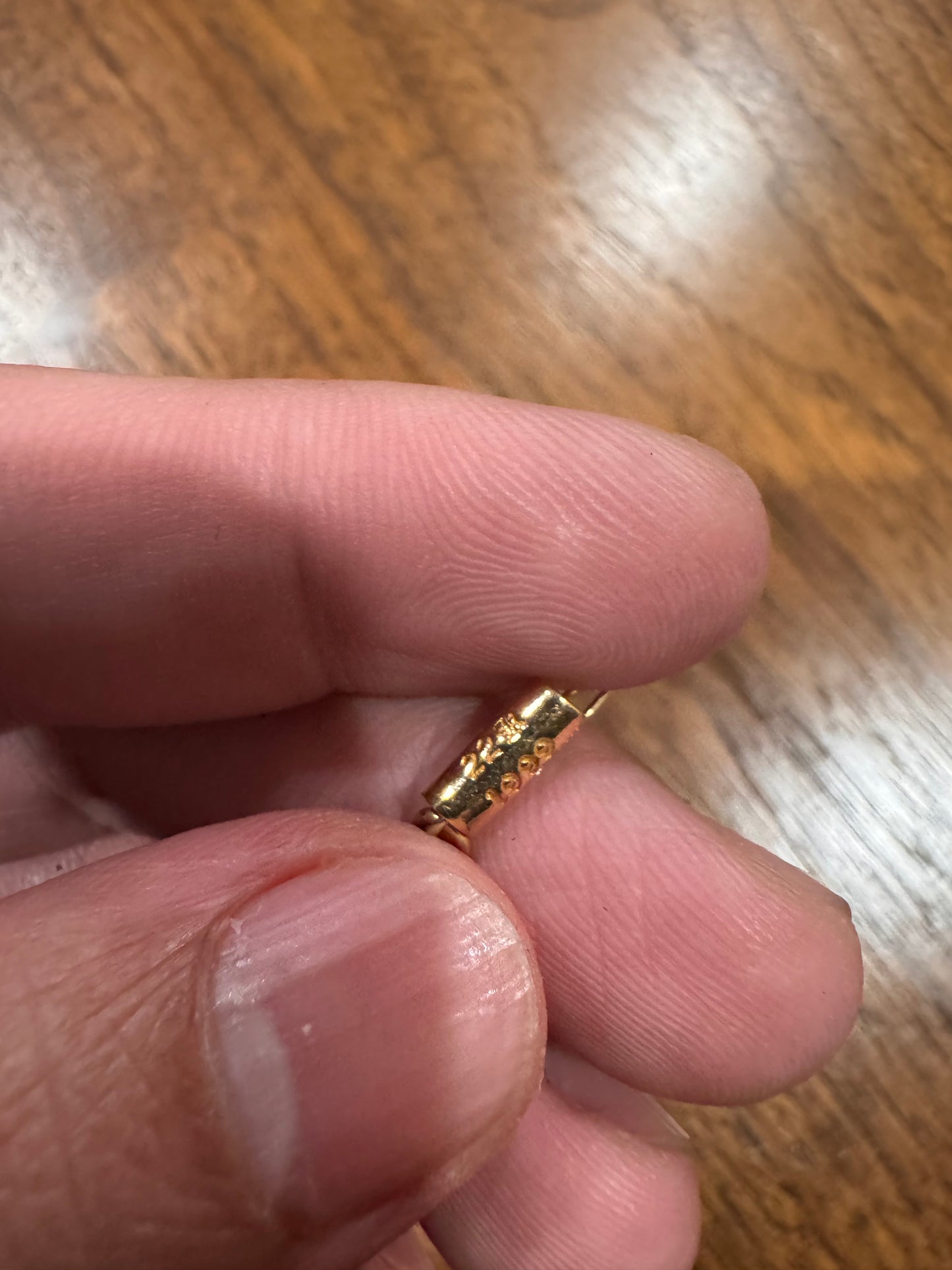 Chrome hearts tiny E 18K gold bracelet 11 link size 6.75inches