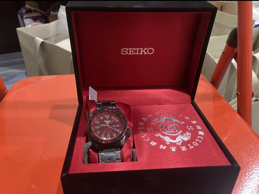 Clot x seiko 20th anniversary model 5 sports watch black