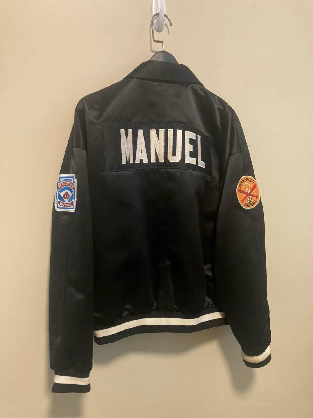 Fear of god 5th collection Manuel Satin baseball jacket size L